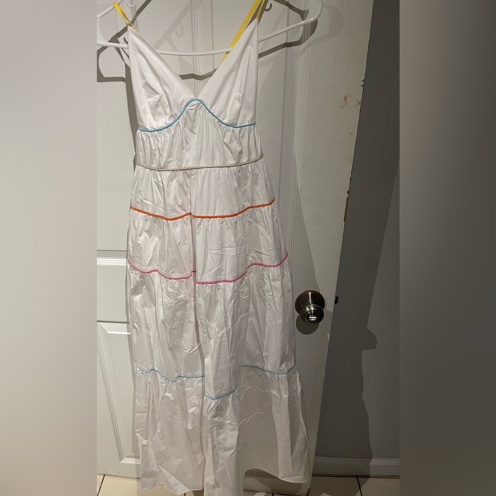 White maxi dress
